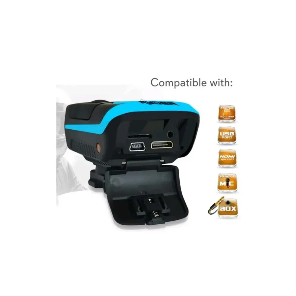 Gear Pro HD 1080P Hi-Res Action Camera Digital Camera/Camcorder Waterproof Case